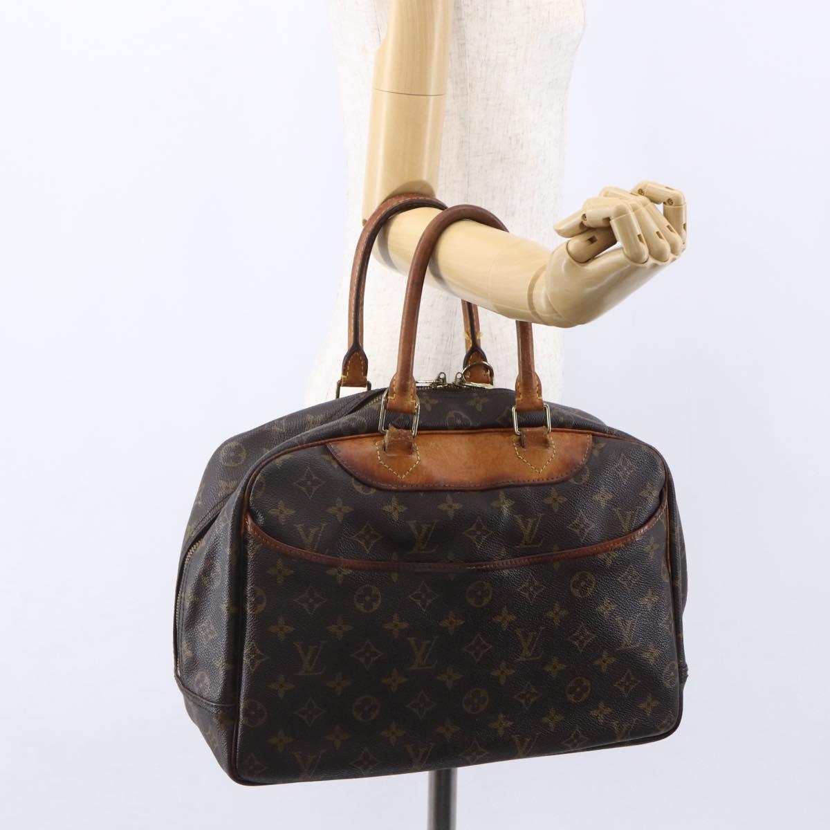 LOUIS VUITTON Monogram Deauville Hand Bag M47270 LV Auth 149395