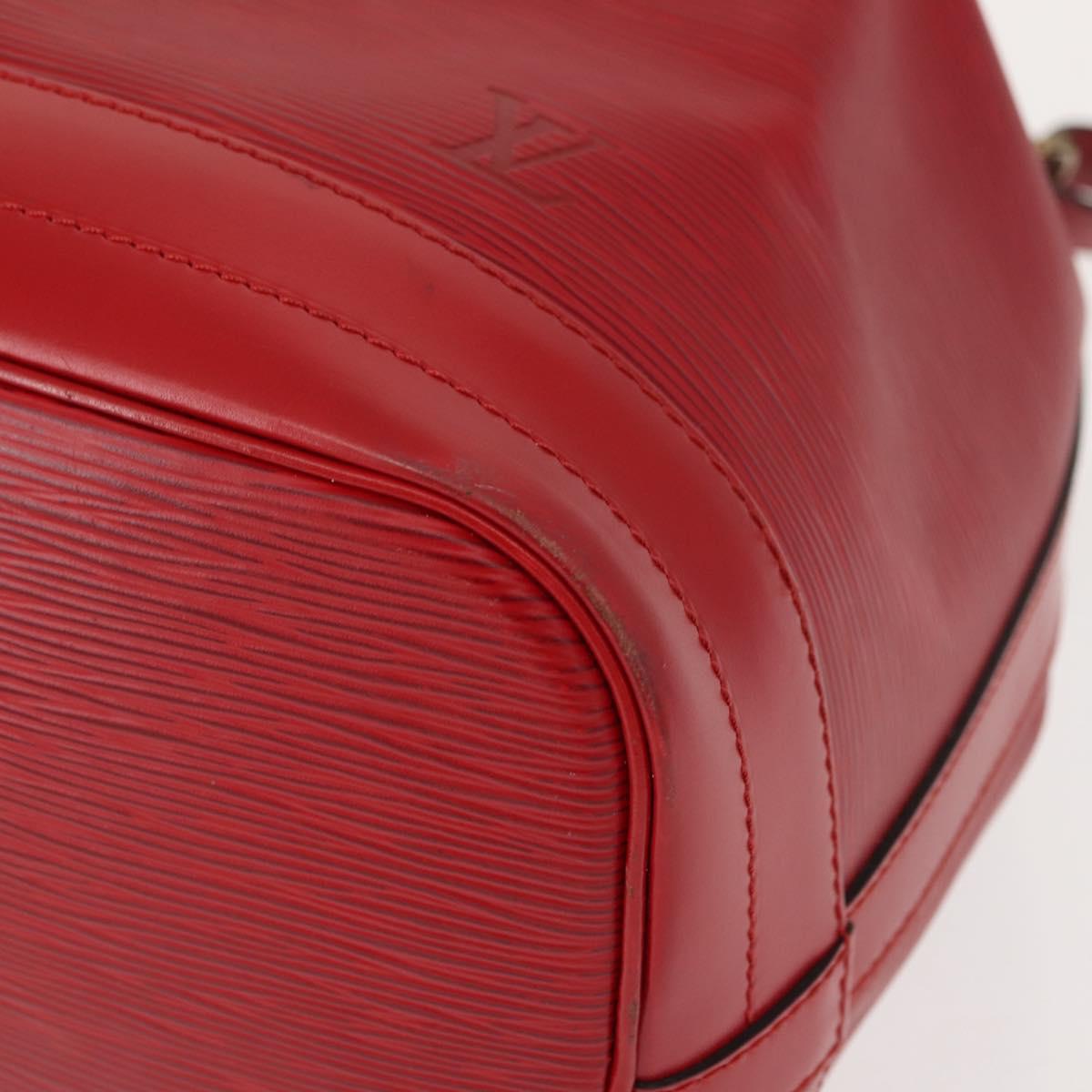 LOUIS VUITTON Epi Noe Shoulder Bag Red M44007 LV Auth 149398