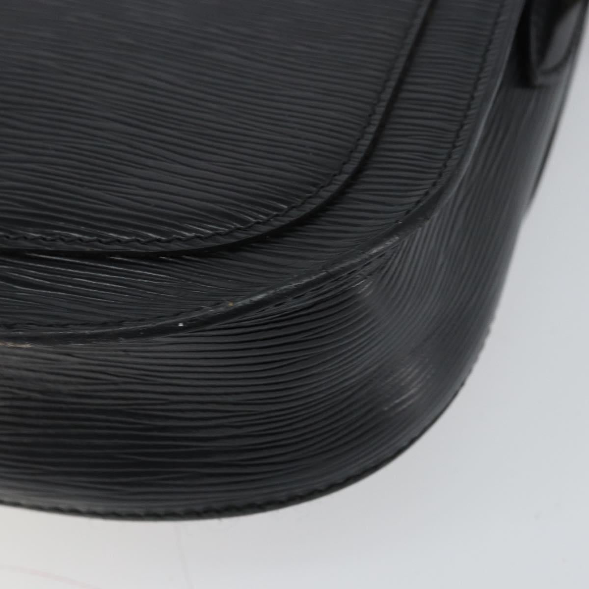 LOUIS VUITTON Epi Saint Cloud GM Shoulder Bag Black Noir M52192 LV Auth 149399