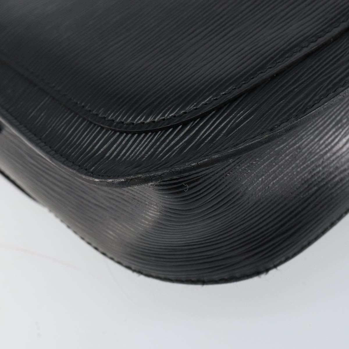 LOUIS VUITTON Epi Saint Cloud GM Shoulder Bag Black Noir M52192 LV Auth 149399