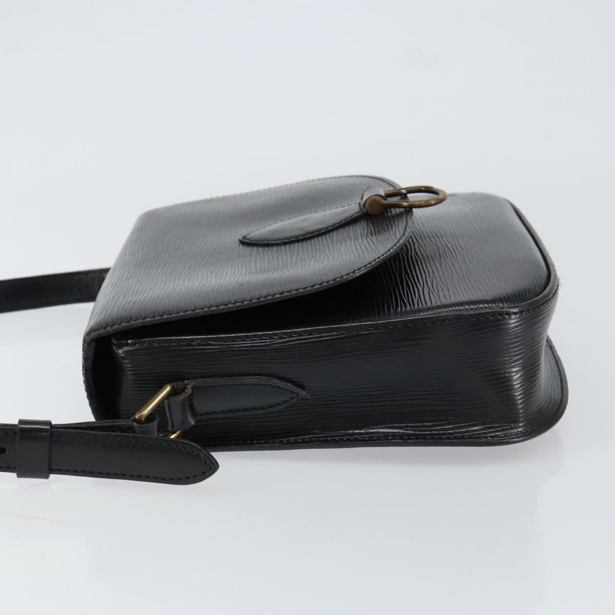 LOUIS VUITTON Epi Saint Cloud GM Shoulder Bag Black Noir M52192 LV Auth 149399