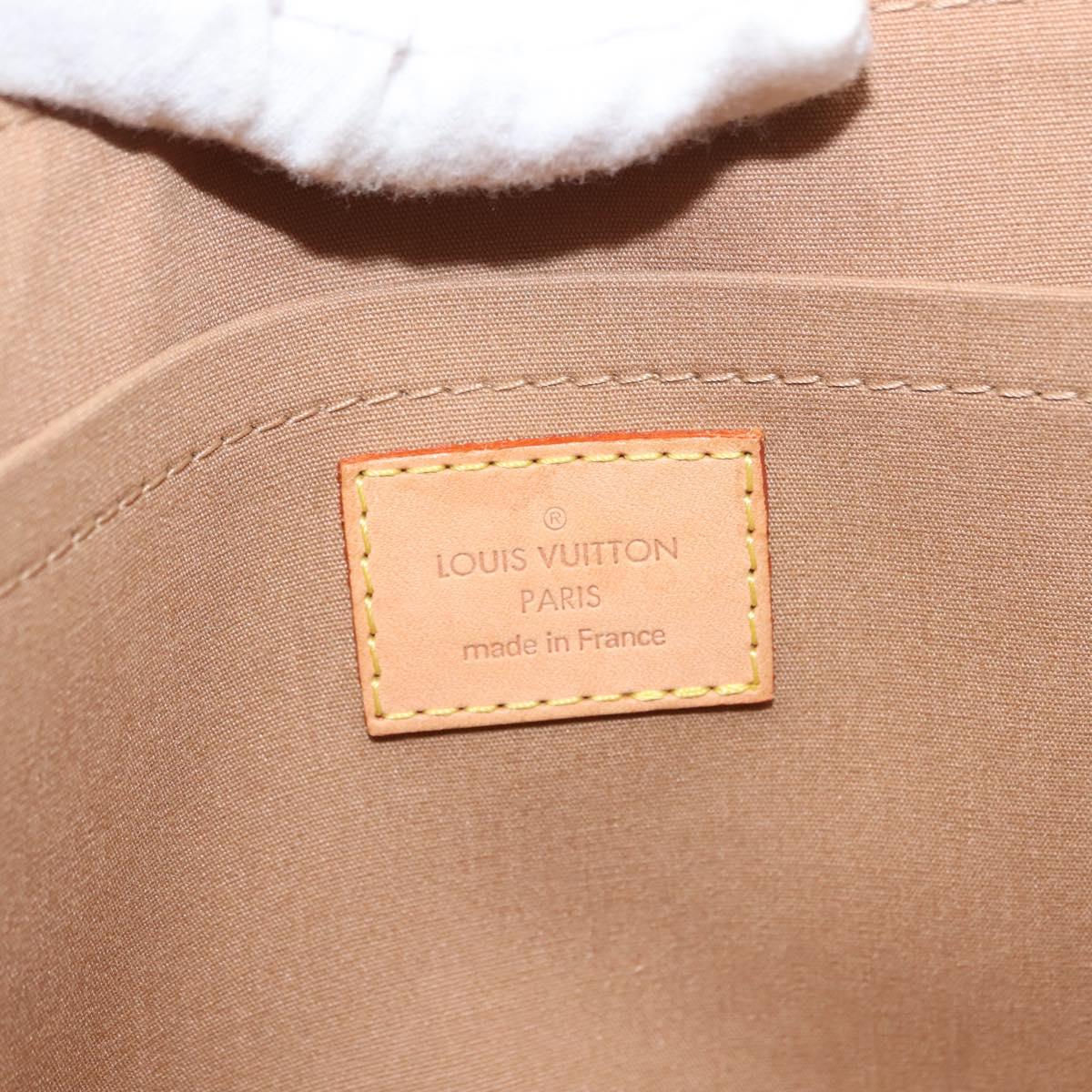 LOUIS VUITTON Monogram Vernis Rosewood Avenue Hand Bag Beige M93509 Auth 149405