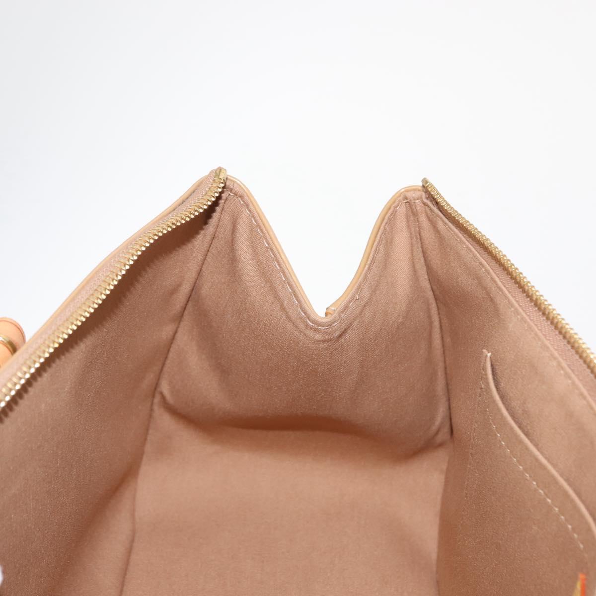 LOUIS VUITTON Monogram Vernis Rosewood Avenue Hand Bag Beige M93509 Auth 149405