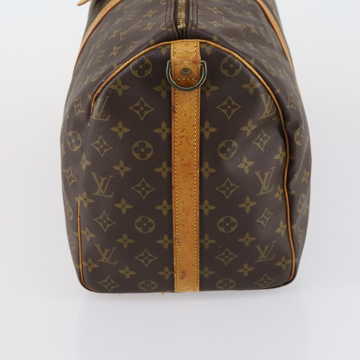 LOUIS VUITTON Monogram Keepall Bandouliere 50 Boston Bag M41416 LV Auth 149406