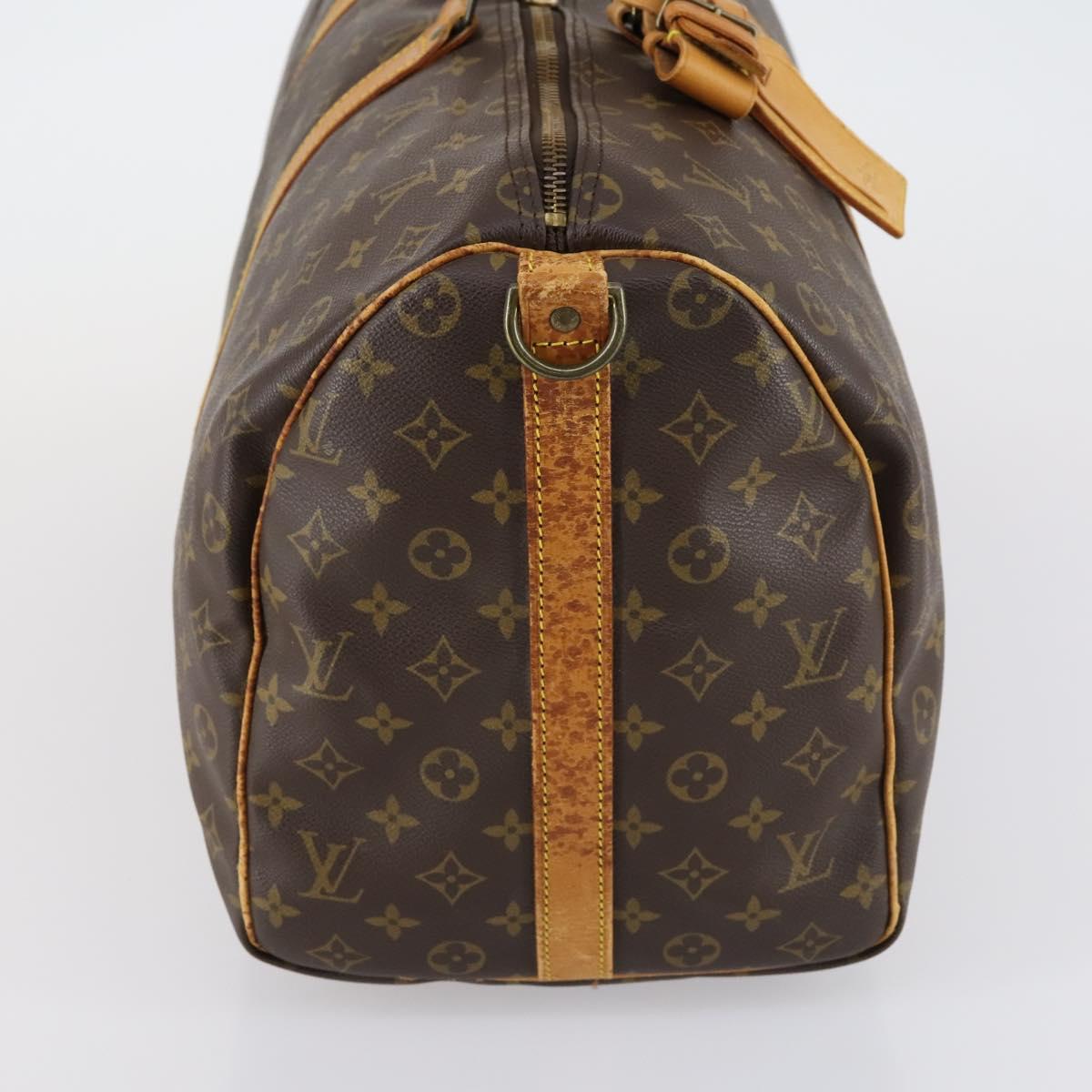 LOUIS VUITTON Monogram Keepall Bandouliere 50 Boston Bag M41416 LV Auth 149406