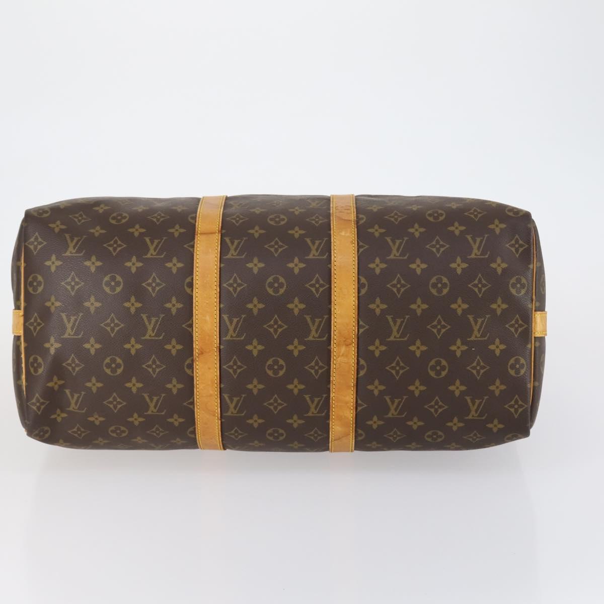 LOUIS VUITTON Monogram Keepall Bandouliere 50 Boston Bag M41416 LV Auth 149406