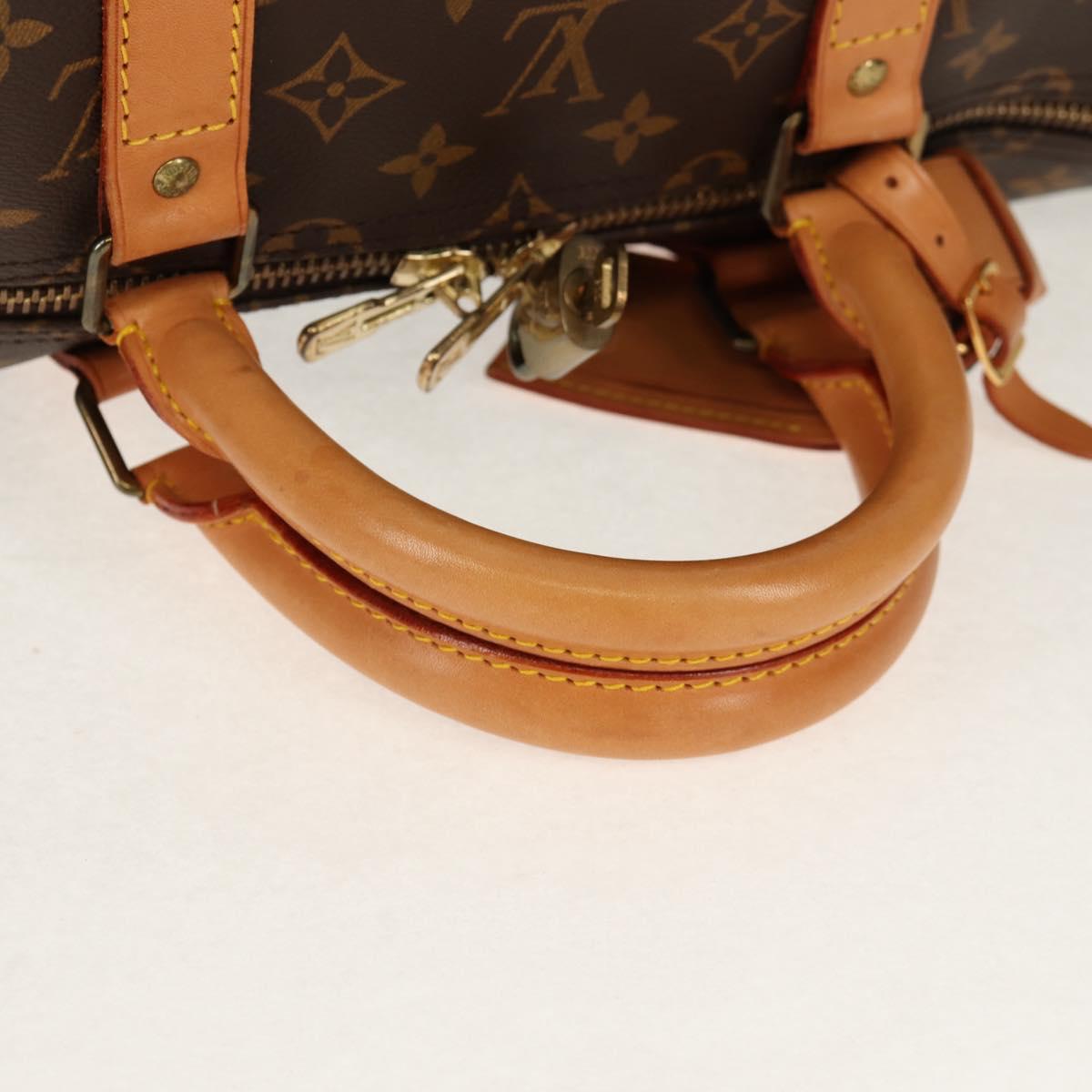 LOUIS VUITTON Monogram Keepall 55 Boston Bag M41424 LV Auth 149408AV