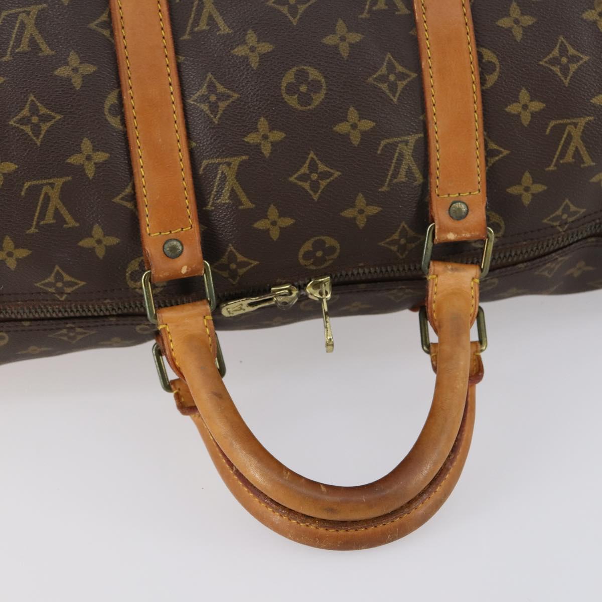 LOUIS VUITTON Monogram Keepall Bandouliere 50 Boston Bag M41416 LV Auth 149416