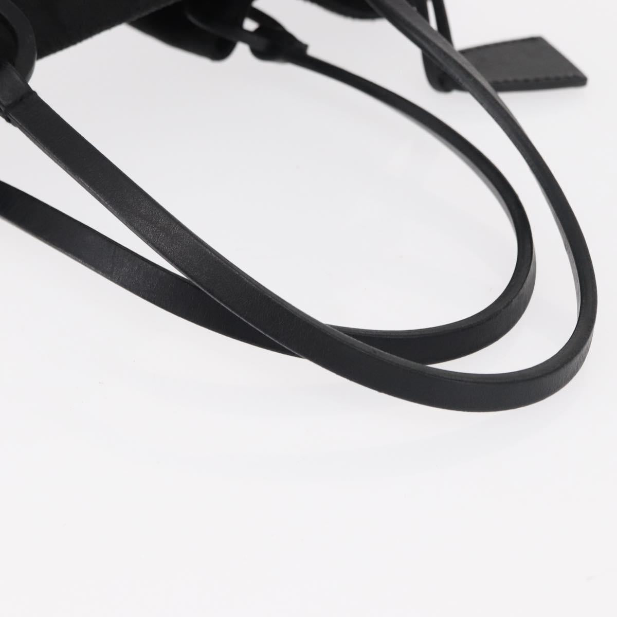 GUCCI GG Canvas Hand Bag Black Silver 94898 Auth 149421