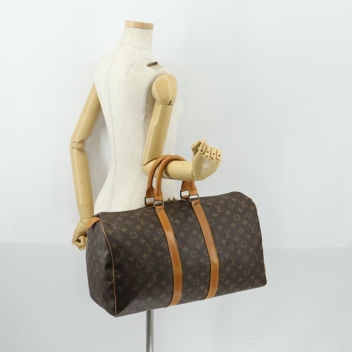LOUIS VUITTON Monogram Keepall 45 Boston Bag M41428 LV Auth 149425
