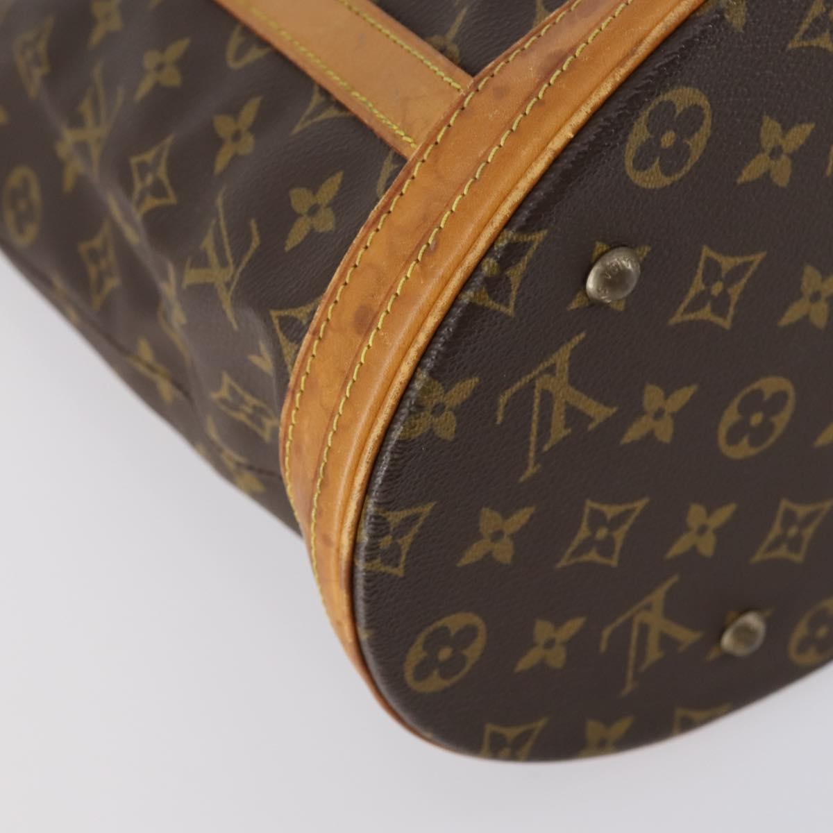 LOUIS VUITTON Monogram Bucket GM Shoulder Bag Vintage M42236 LV Auth 149432
