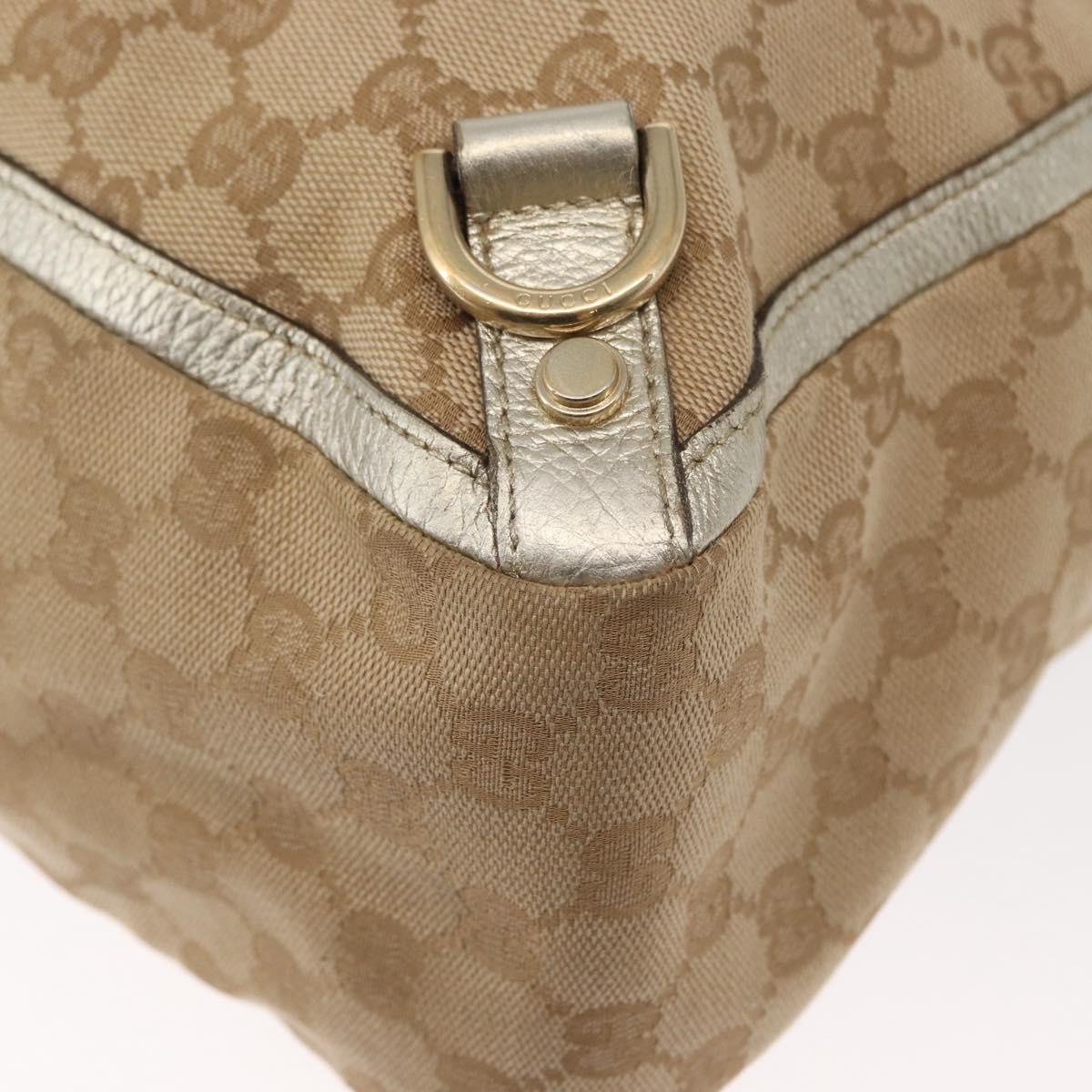 GUCCI GG Canvas Abbey Tote Bag Beige Gold 141472 Auth 149458