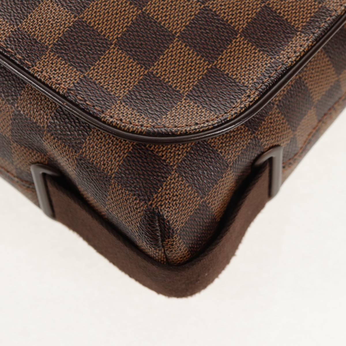 LOUIS VUITTON Damier Ebene Brooklyn MM Shoulder Bag N51211 LV Auth 149463V