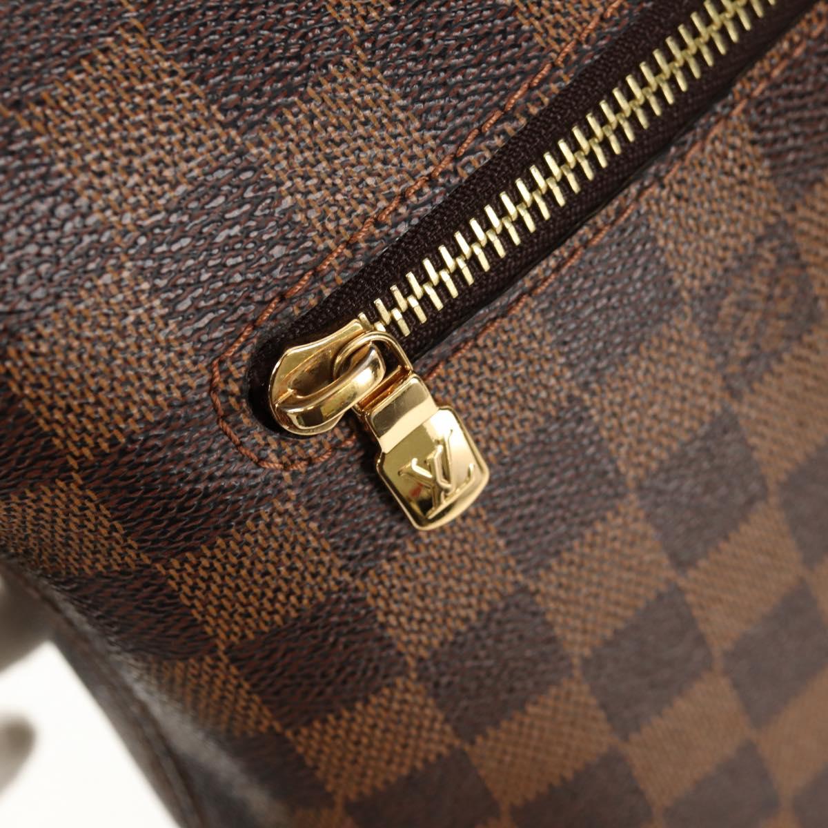 LOUIS VUITTON Damier Ebene Brooklyn MM Shoulder Bag N51211 LV Auth 149463V