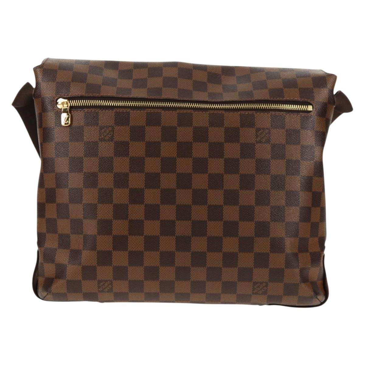 LOUIS VUITTON Damier Ebene Brooklyn MM Shoulder Bag N51211 LV Auth 149463V