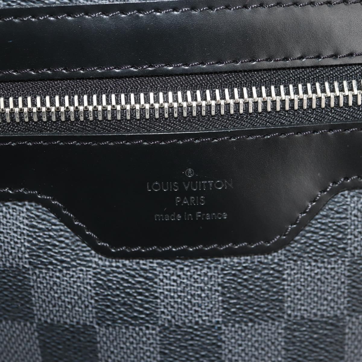 LOUIS VUITTON Damier Graphite Daniel MM Shoulder Bag N58029 LV Auth 149464V