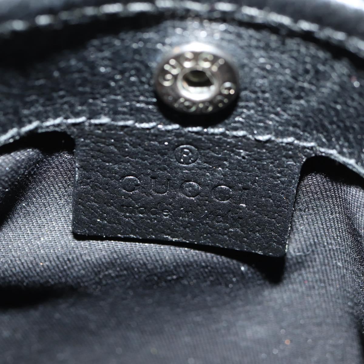 GUCCI GG Canvas Shoulder Bag Black 141863 Auth 149465V