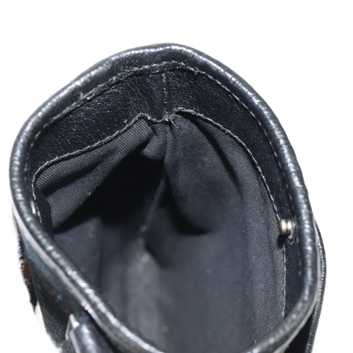 GUCCI GG Canvas Shoulder Bag Black 141863 Auth 149465V