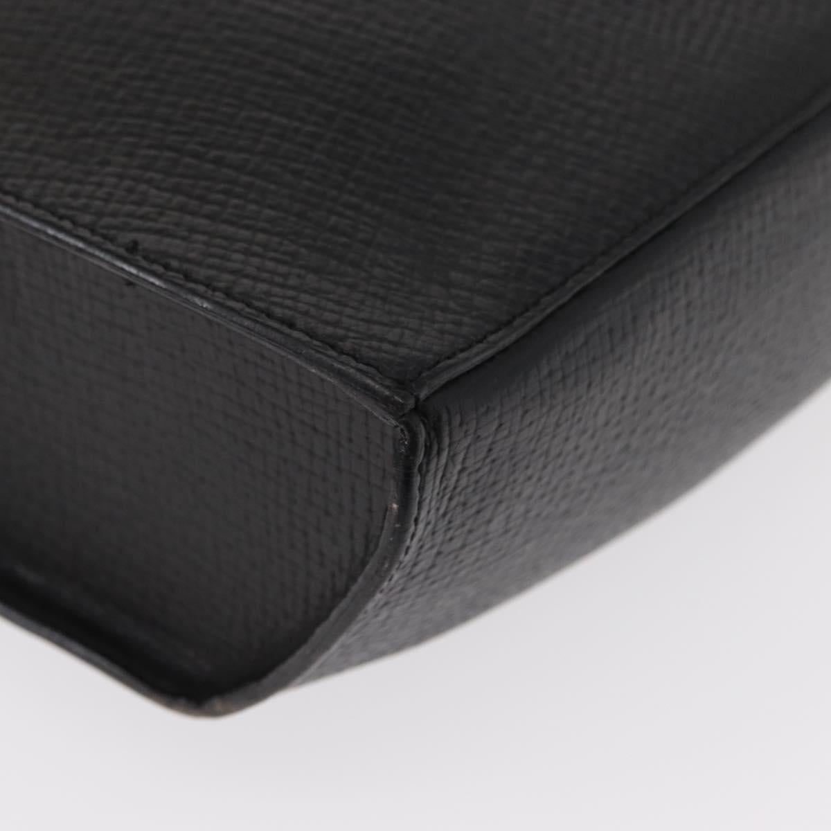 LOEWE Shoulder Bag Leather Black Auth 149483