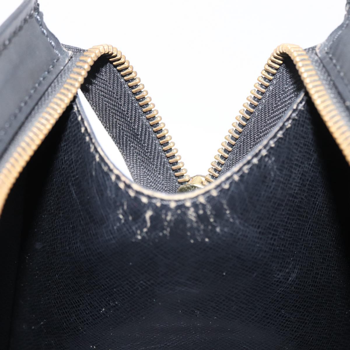 LOUIS VUITTON Epi Sac Triangle Hand Bag Black M52092 LV Auth 149499