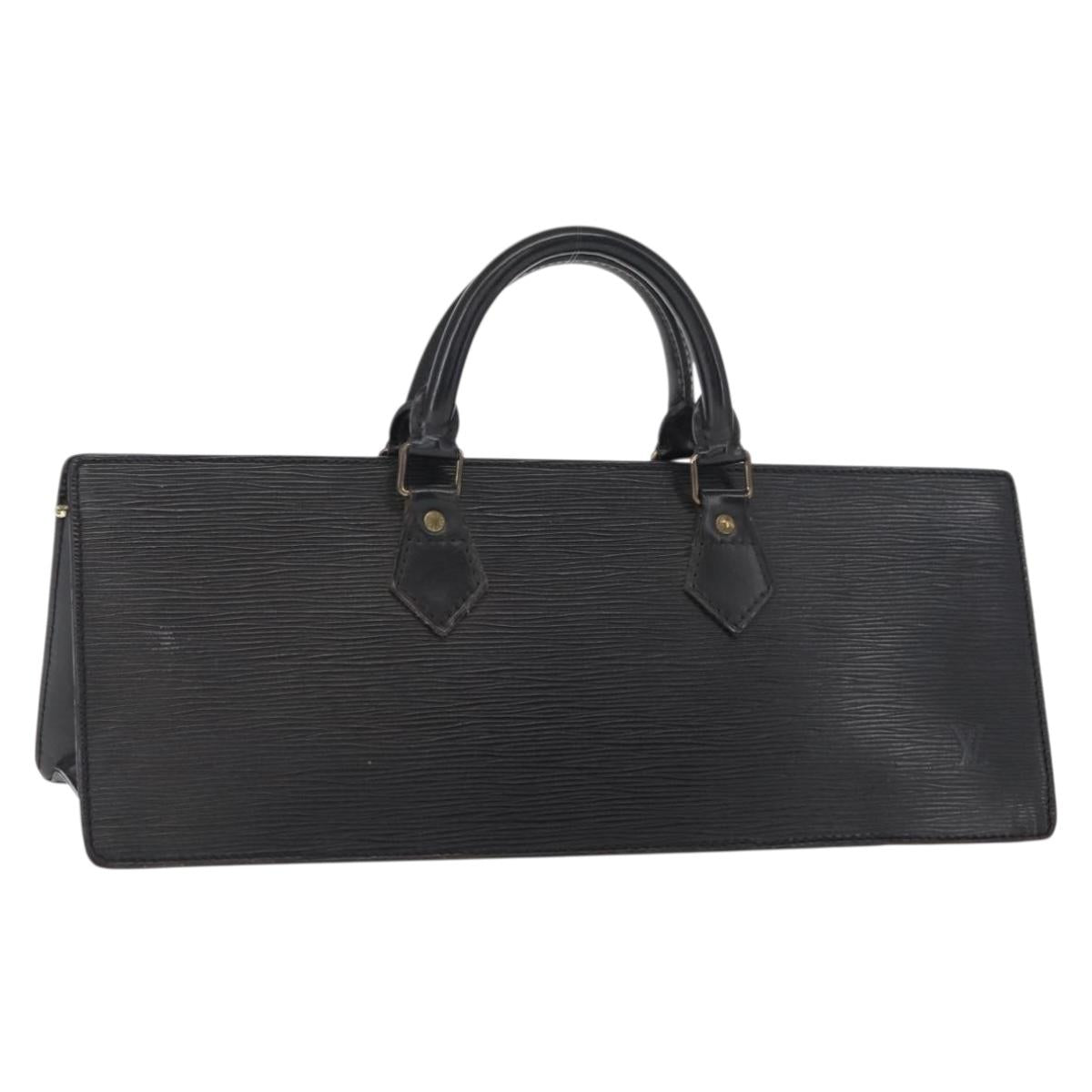 LOUIS VUITTON Epi Sac Triangle Hand Bag Black M52092 LV Auth 149499