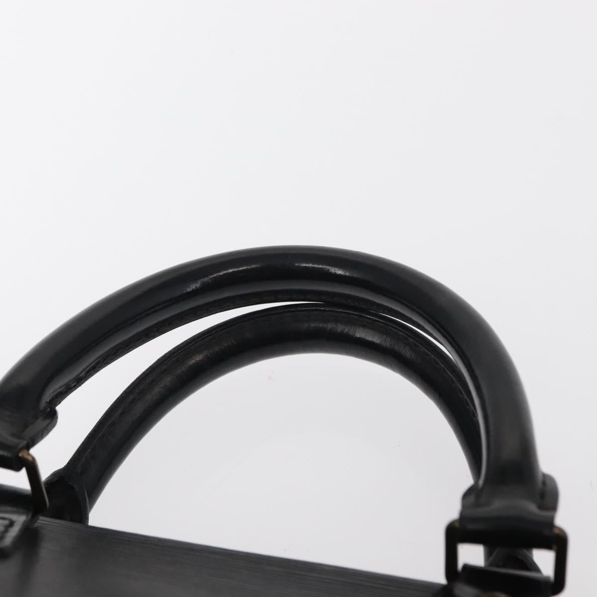 LOUIS VUITTON Epi Sac Triangle Hand Bag Black M52092 LV Auth 149499