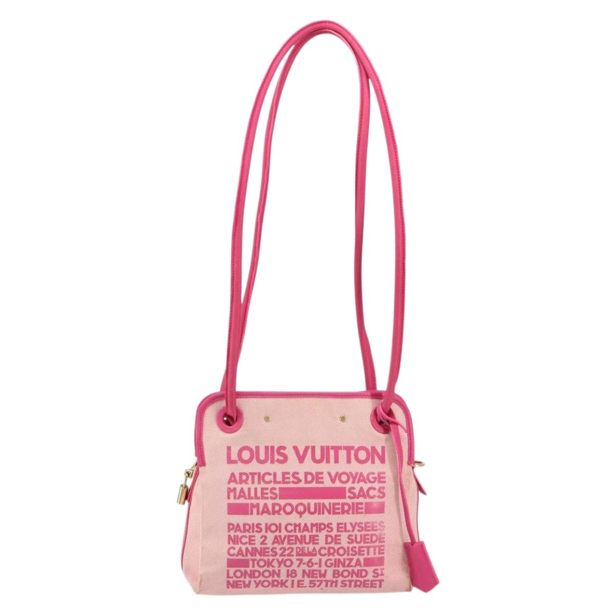 LOUIS VUITTON Cruise Line Rider Shoulder Bag Pink M92809 LV Auth 149507