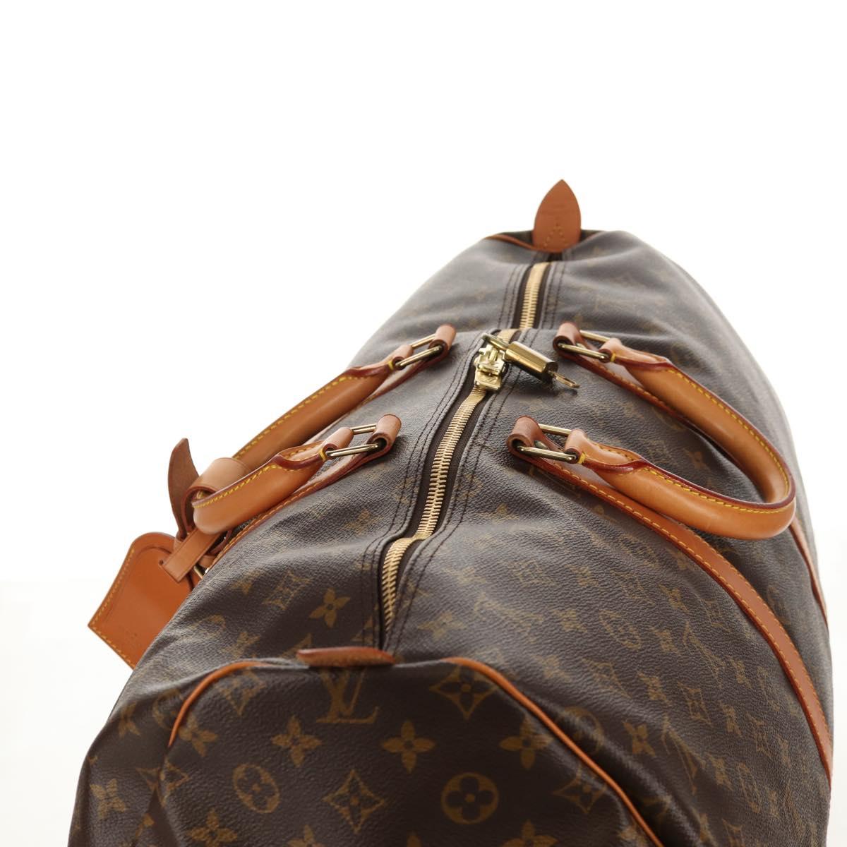 LOUIS VUITTON Monogram Keepall 55 Boston Bag M41424 LV Auth 149515AV