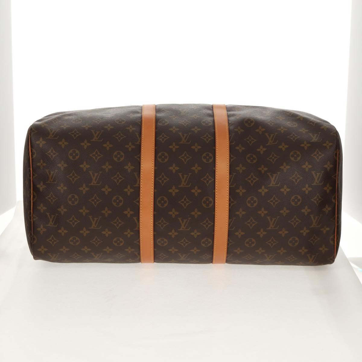 LOUIS VUITTON Monogram Keepall 55 Boston Bag M41424 LV Auth 149515AV
