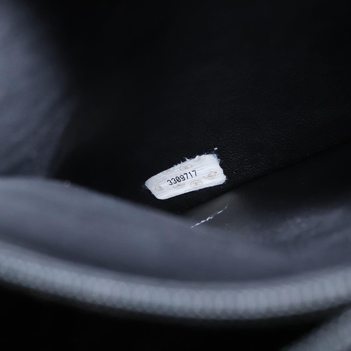 CHANEL Chain Shoulder Bag Patent leather Black Gold CC Auth 149519