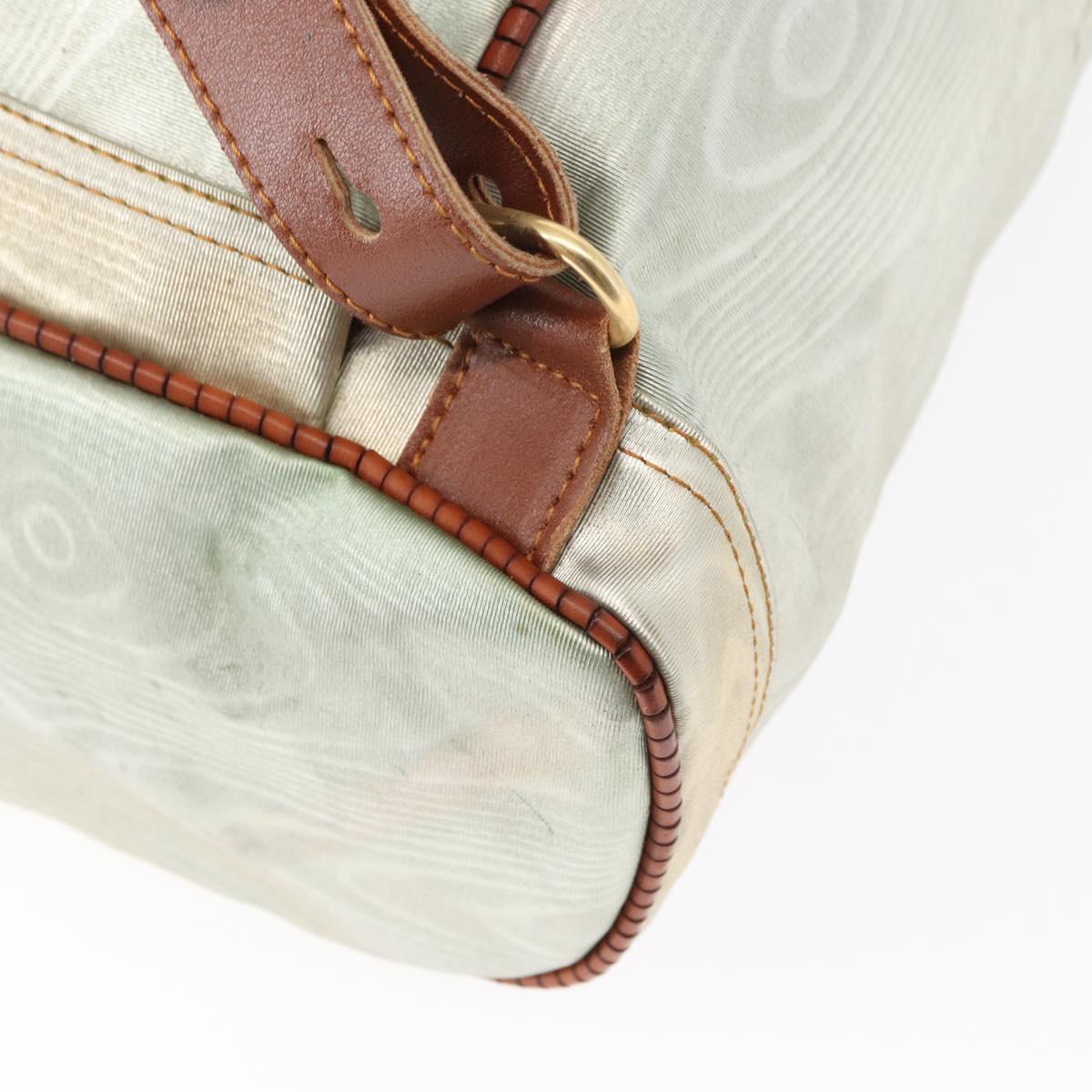 LOEWE Backpack Coated Canvas Gold Silver Auth 149520