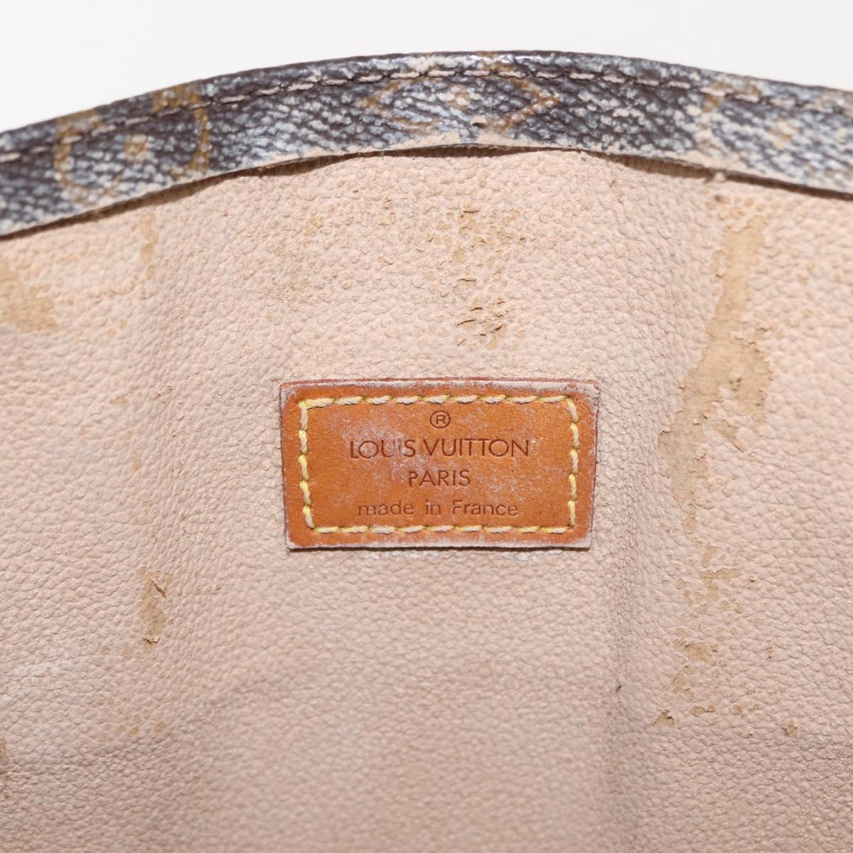 LOUIS VUITTON Monogram Sac Plat Hand Bag M51140 LV Auth 149524