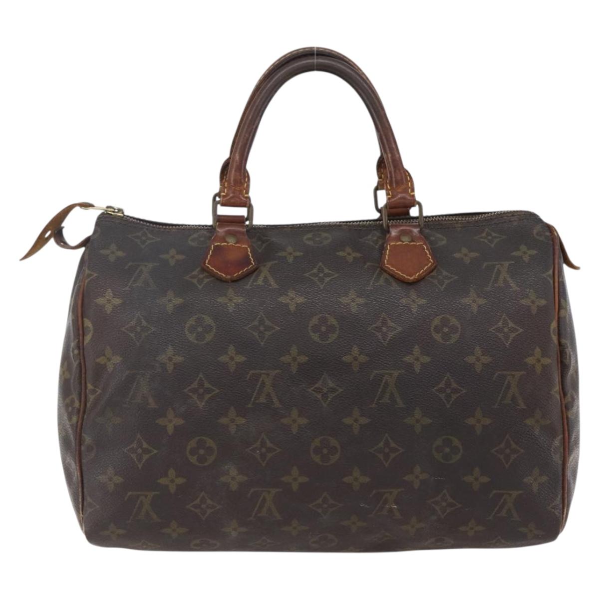 LOUIS VUITTON Monogram Speedy 30 Hand Bag M41526 LV Auth 149528