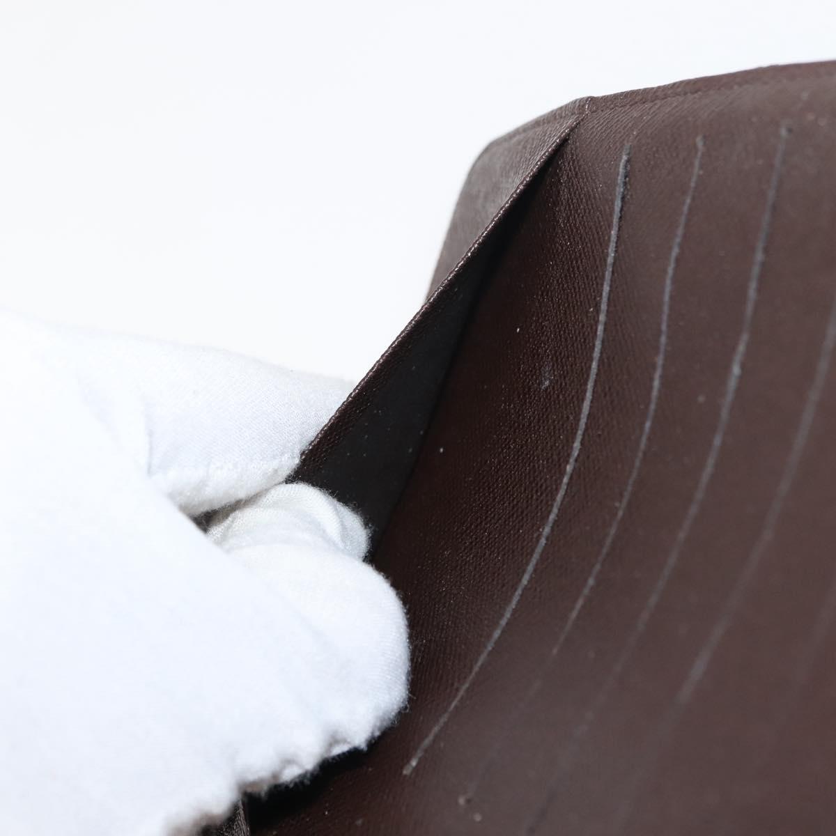 LOUIS VUITTON Damier Ebene Agenda MM Day Planner Cover R20240 LV Auth 149539