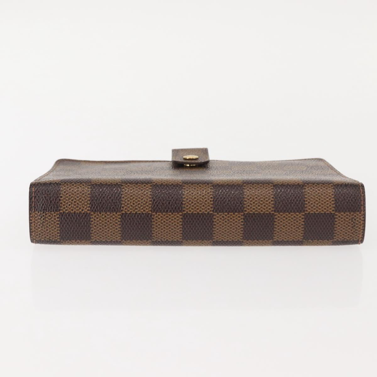 LOUIS VUITTON Damier Ebene Agenda MM Day Planner Cover R20240 LV Auth 149539