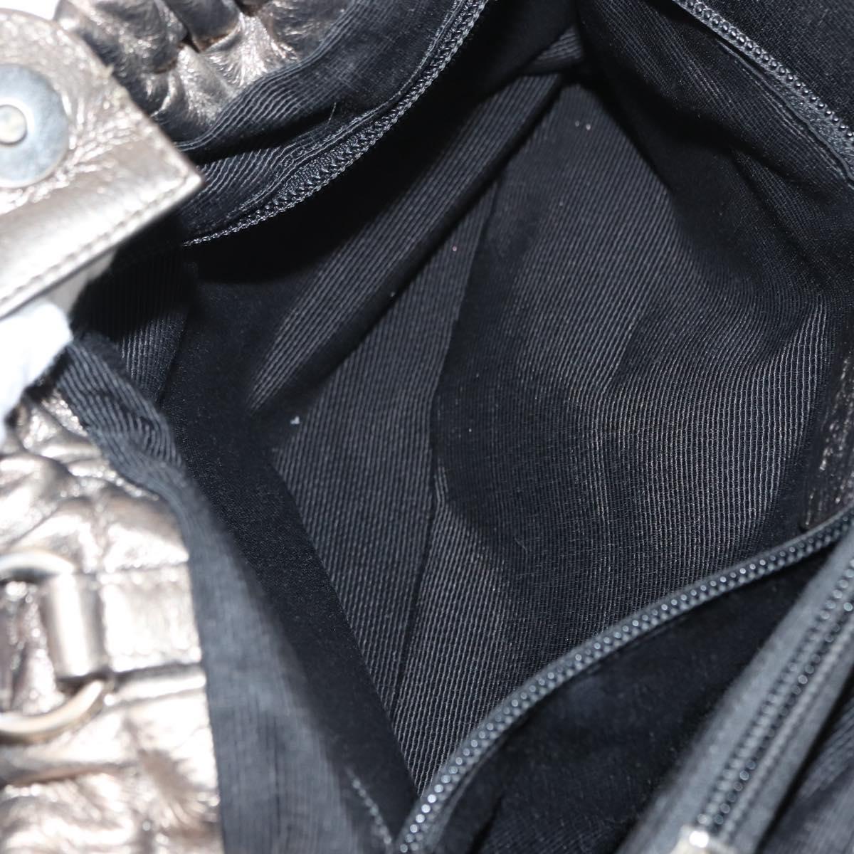 Salvatore Ferragamo Vala Shoulder Bag Leather Gold tone Auth 149548