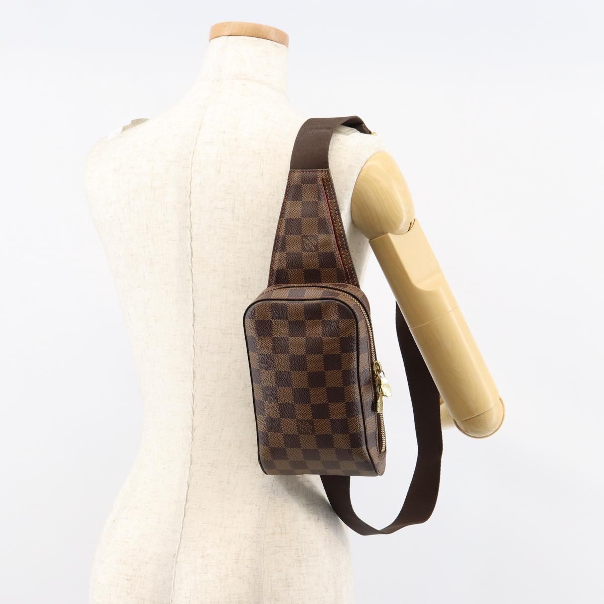 LOUIS VUITTON Damier Ebene Geronimos Shoulder Bag N51994 LV Auth 149561V