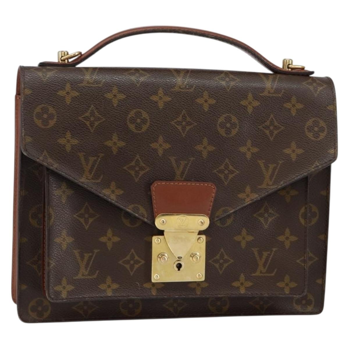 LOUIS VUITTON Monogram Monceau 28 Hand Bag M51185 LV Auth 149562