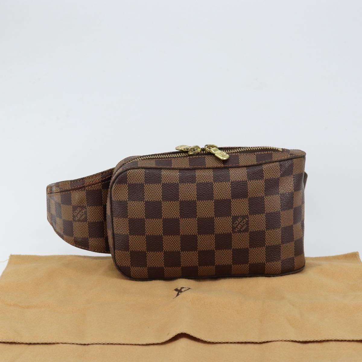 LOUIS VUITTON Damier Ebene Geronimos Shoulder Bag N51994 LV Auth 149566