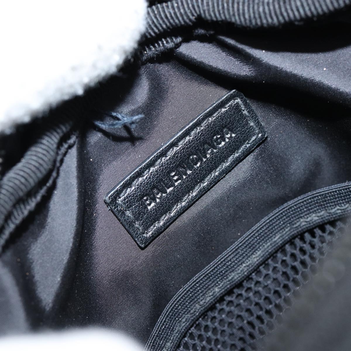 BALENCIAGA Messenger Bag Small Shoulder Bag Canvas Black 638657 Auth 149577