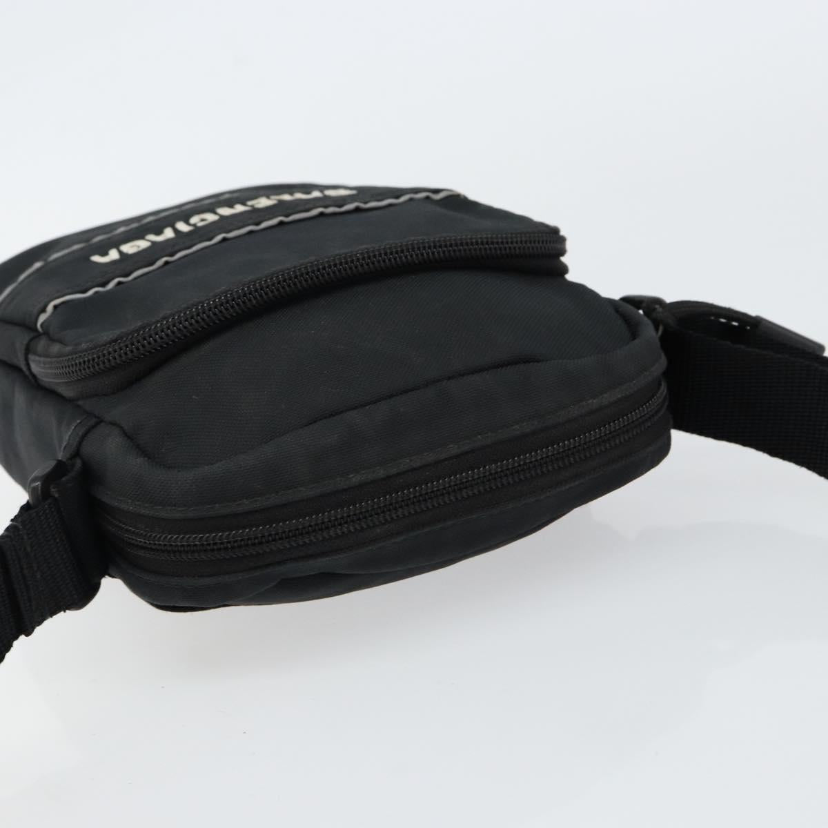 BALENCIAGA Messenger Bag Small Shoulder Bag Canvas Black 638657 Auth 149577