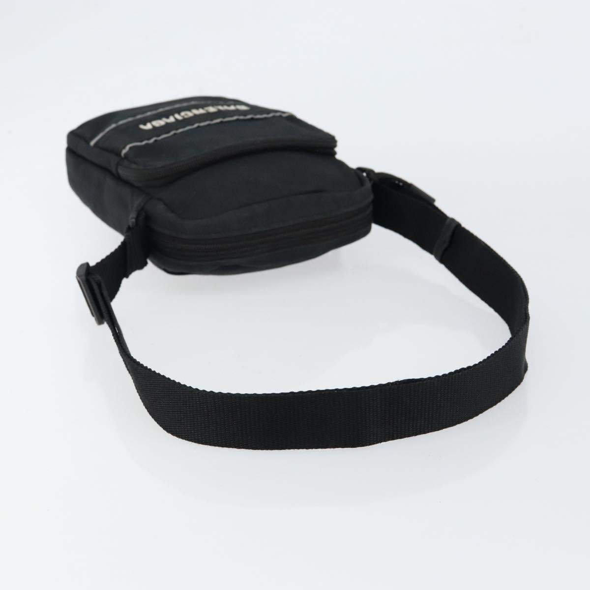 BALENCIAGA Messenger Bag Small Shoulder Bag Canvas Black 638657 Auth 149577