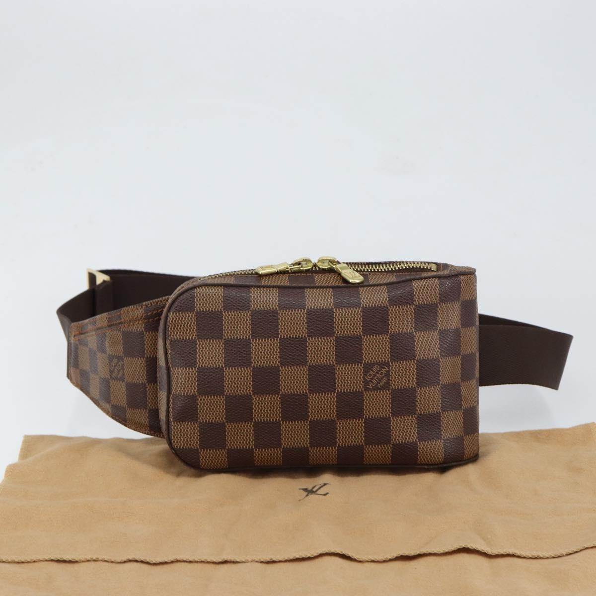 LOUIS VUITTON Damier Ebene Geronimos Shoulder Bag N51994 LV Auth 149581V