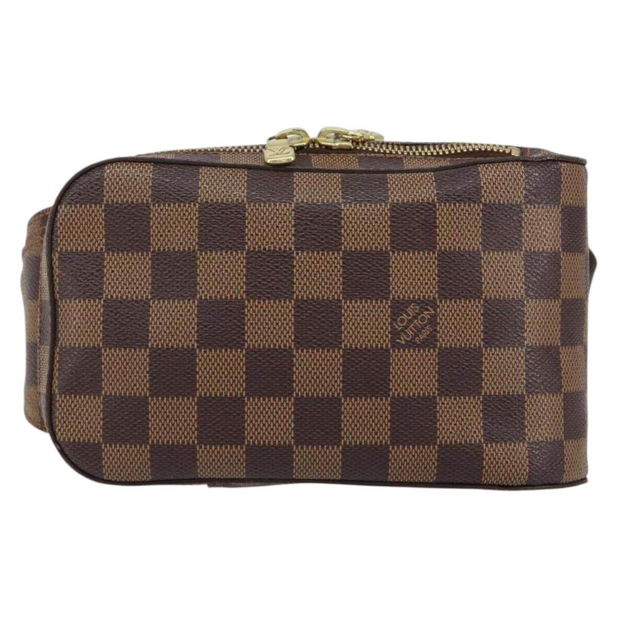 LOUIS VUITTON Damier Ebene Geronimos Shoulder Bag N51994 LV Auth 149581V