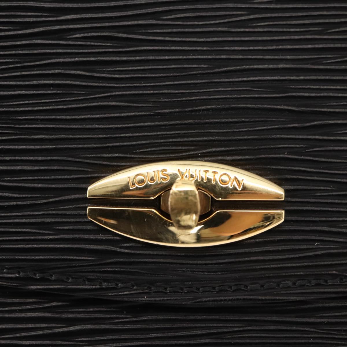 LOUIS VUITTON Epi Malesherbes Hand Bag Black M52372 LV Auth 149589