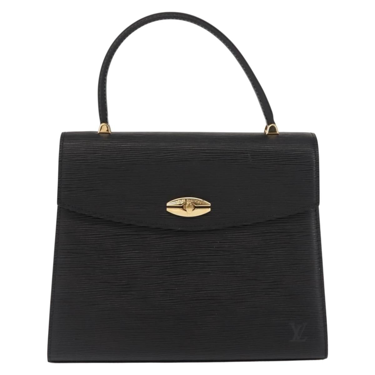 LOUIS VUITTON Epi Malesherbes Hand Bag Black M52372 LV Auth 149589