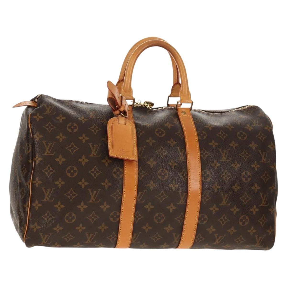 LOUIS VUITTON Monogram Keepall 45 Boston Bag M41428 LV Auth 149593A