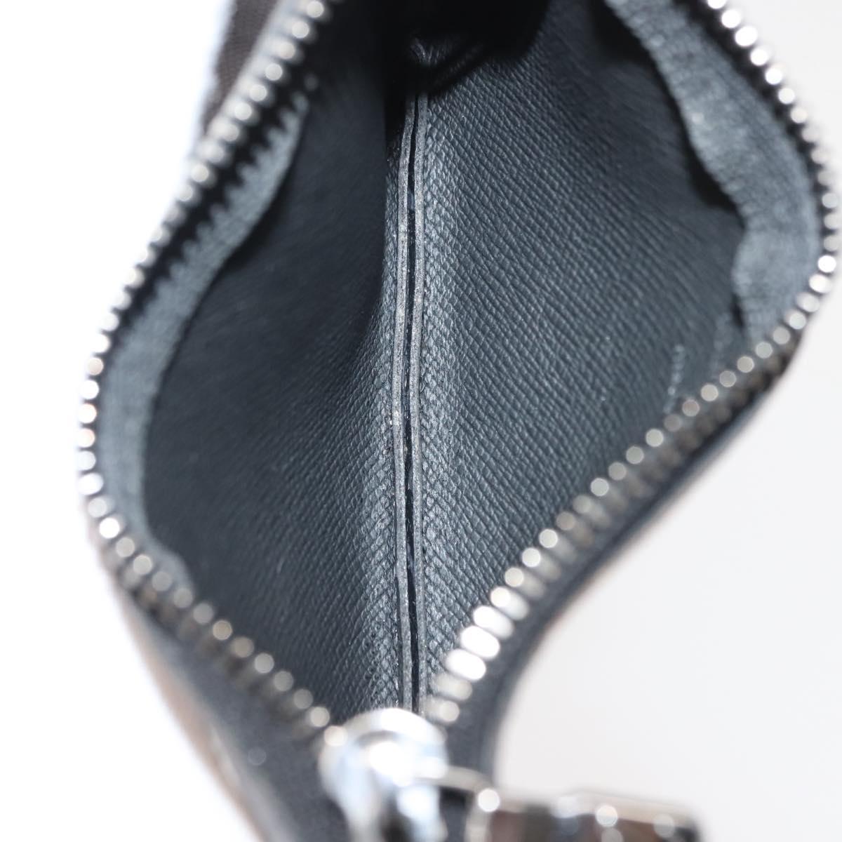 LOUIS VUITTON Monogram Eclipse Reverse Pochette Cles Purse M80905 LV Auth 149596