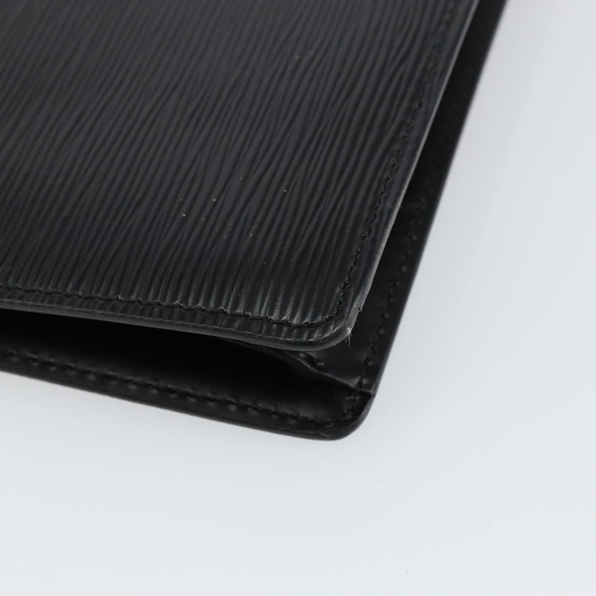 LOUIS VUITTON Epi Serie Dragonne Clutch Bag Black Noir M52612 LV Auth 149598