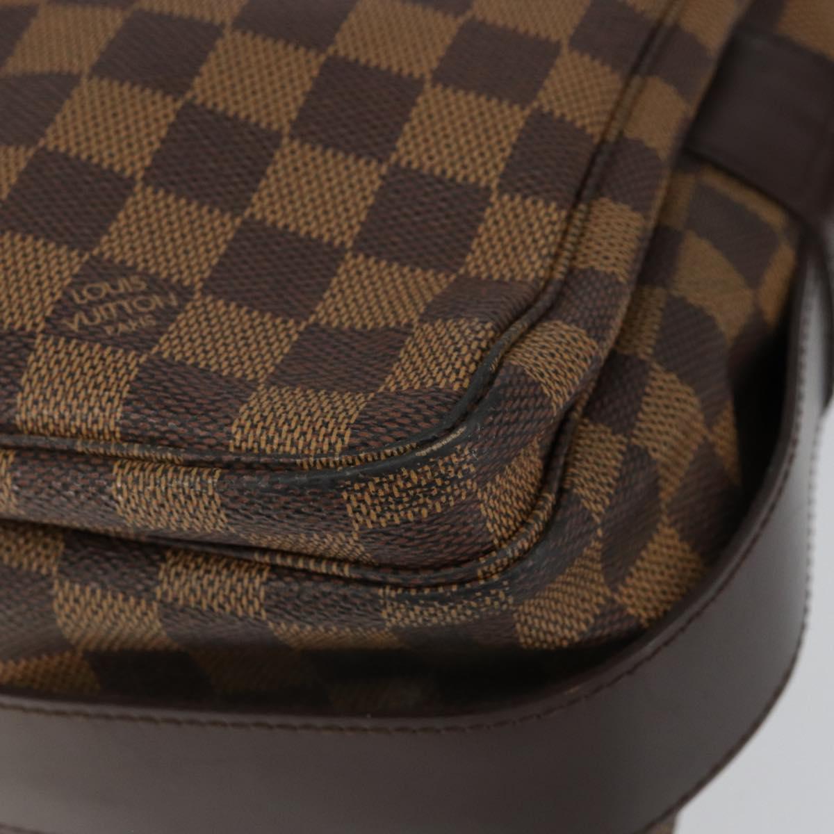 LOUIS VUITTON Damier Ebene Naviglio Shoulder Bag N45255 LV Auth 149600